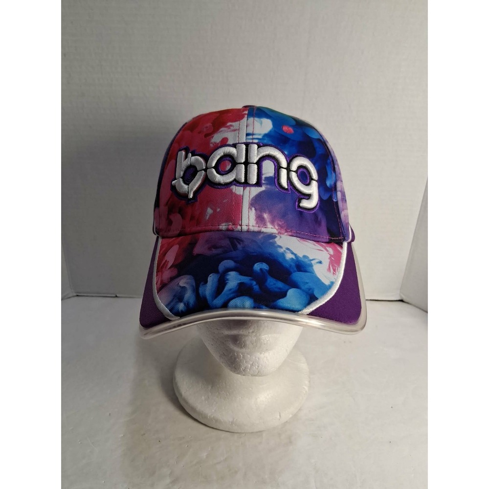 BANG Multicolor‎ Tie Dye Baseball Cap with LED Light Up Brim Adjustable Strap